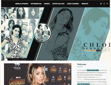 Tablet Screenshot of chloe-bennet.com